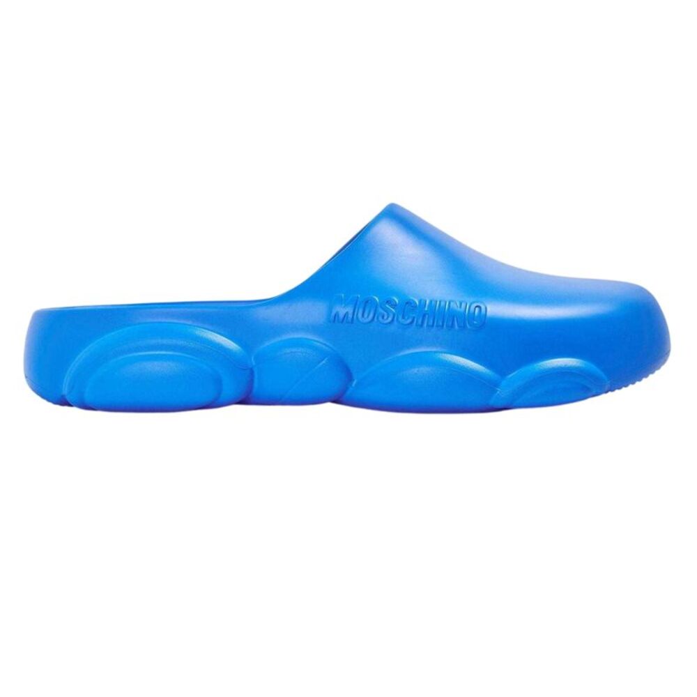 Moschino Mens Flat Sliders / Blue
